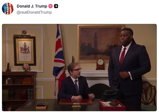 Trump Mocks Starmer By Sharing SNL Sketch Showing PM Too Scared To Call Him — As 48-Hour Ultimatum To Iran Raises Fresh Tensions With UK