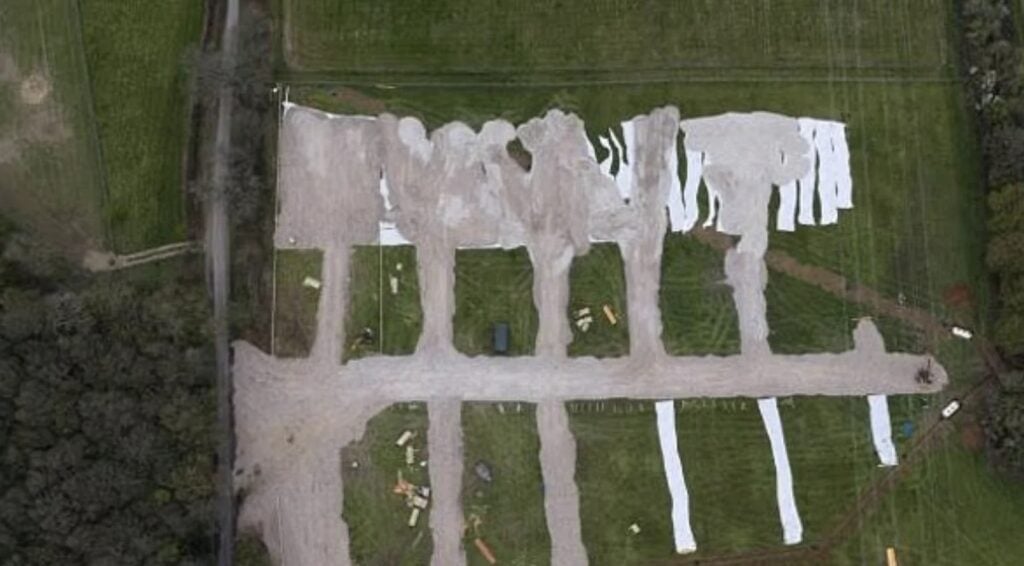 Travellers bulldoze and concrete green belt land over Easter weekend ‘in hope local council will be too slow to react’