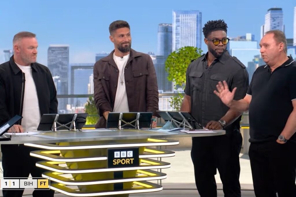 Rooney And Cann Clash Over Disputed Red Card In BBC Studio