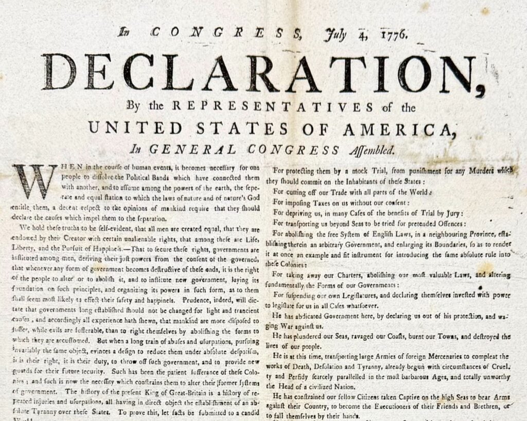 Rare Copy Of US Declaration Of Independence Found Hidden In British Archives