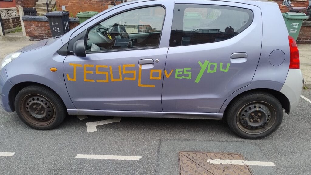 Christian Motorist Told to Remove ‘Jesus Loves You’ Stickers or Lose Car Insurance