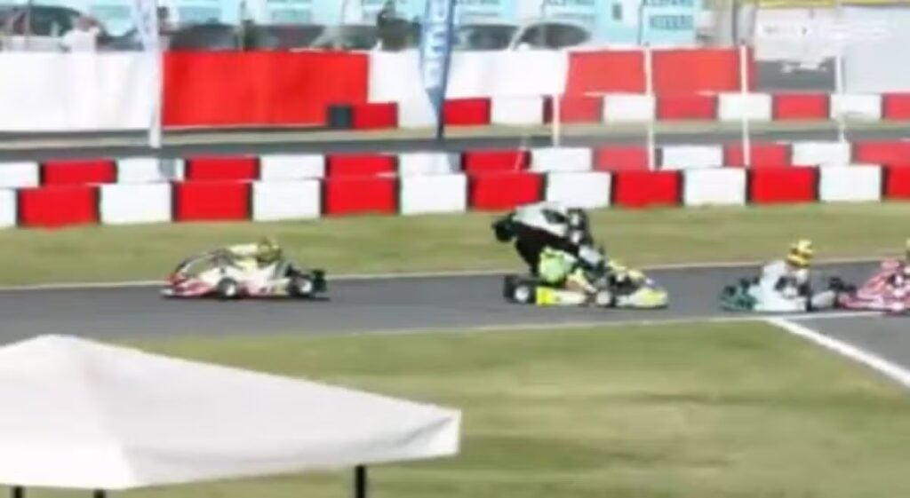 Toto Wolff’s son, 9, in terrifying kart crash, then races again the next day